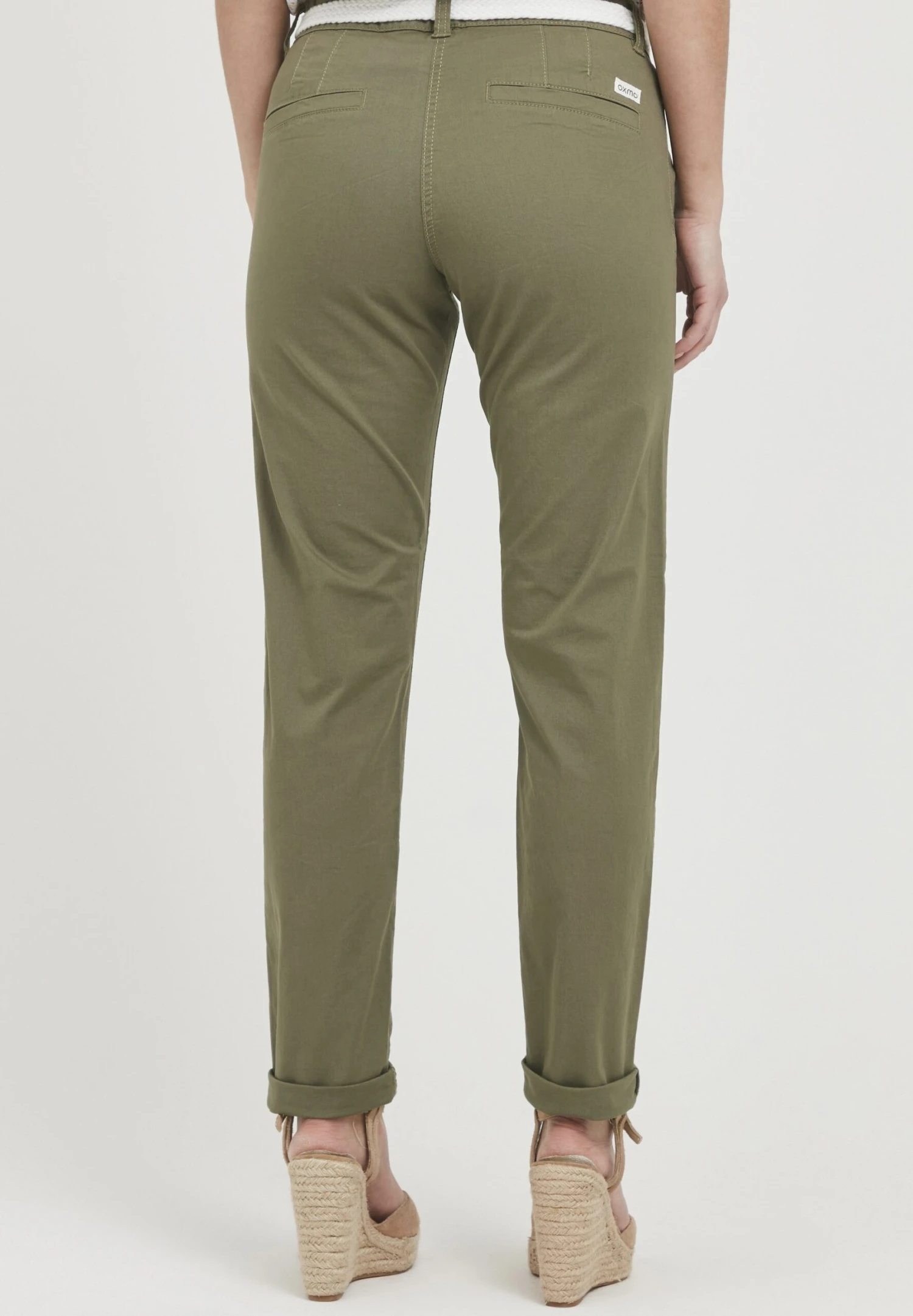 OXMO Oxchakira - Pantalones Chinos - Dusty Oliv 2 OXMO Oxchakira - Pantalones Chinos - Dusty Oliv - Imagen 2