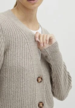 OXMO Oxnorene - Chaqueta De Punto - Cement Melange -OXMO Tienda de ventas 0461dfb00a7c47f8a4937504ab15bb30