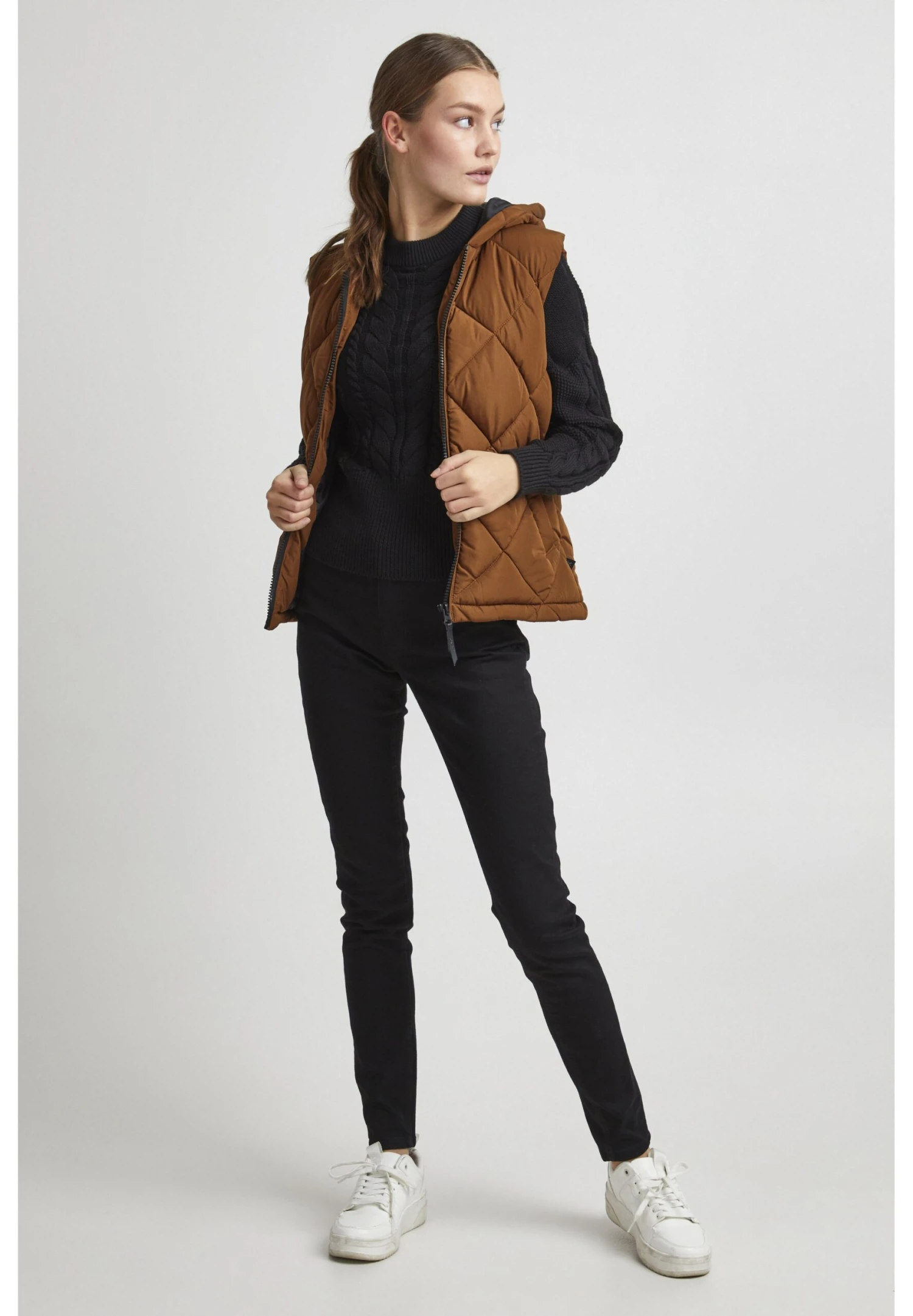 OXMO Oxstana - Chaleco - Tortoise Shell 2 OXMO Oxstana - Chaleco - Tortoise Shell - Imagen 2