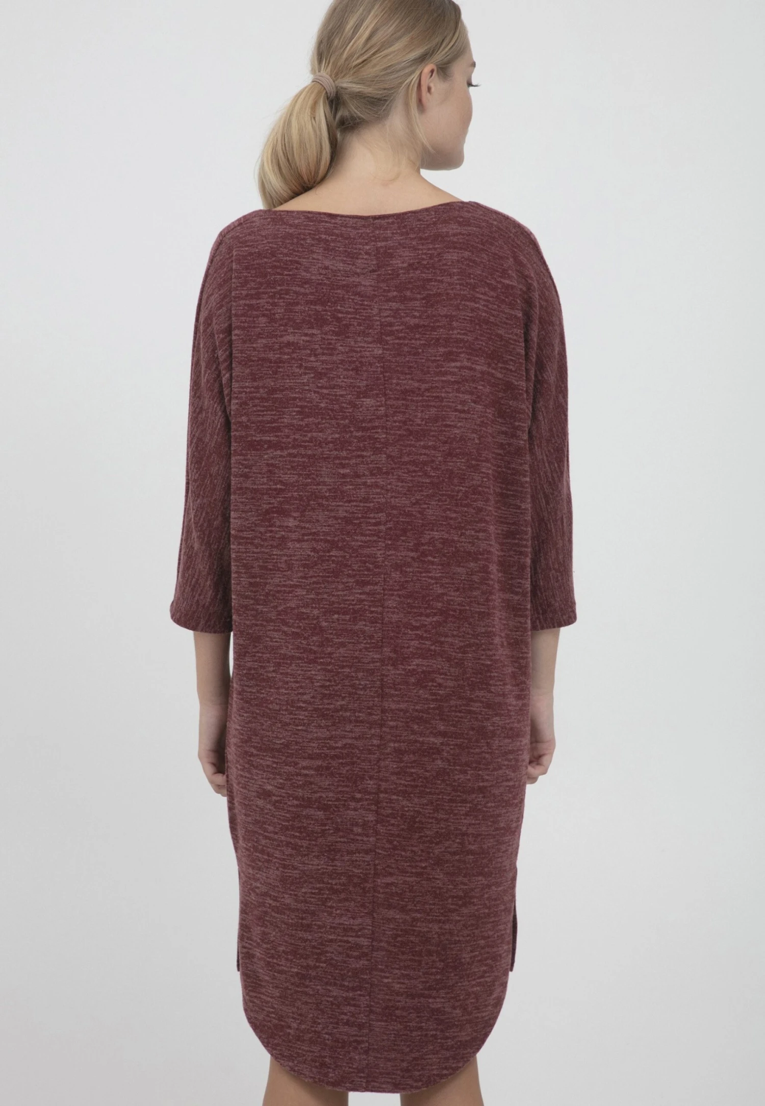 OXMO Oxbinala - Vestido De Punto - Chocolate Truffle Melange 3 OXMO Oxbinala - Vestido De Punto - Chocolate Truffle Melange - Imagen 3