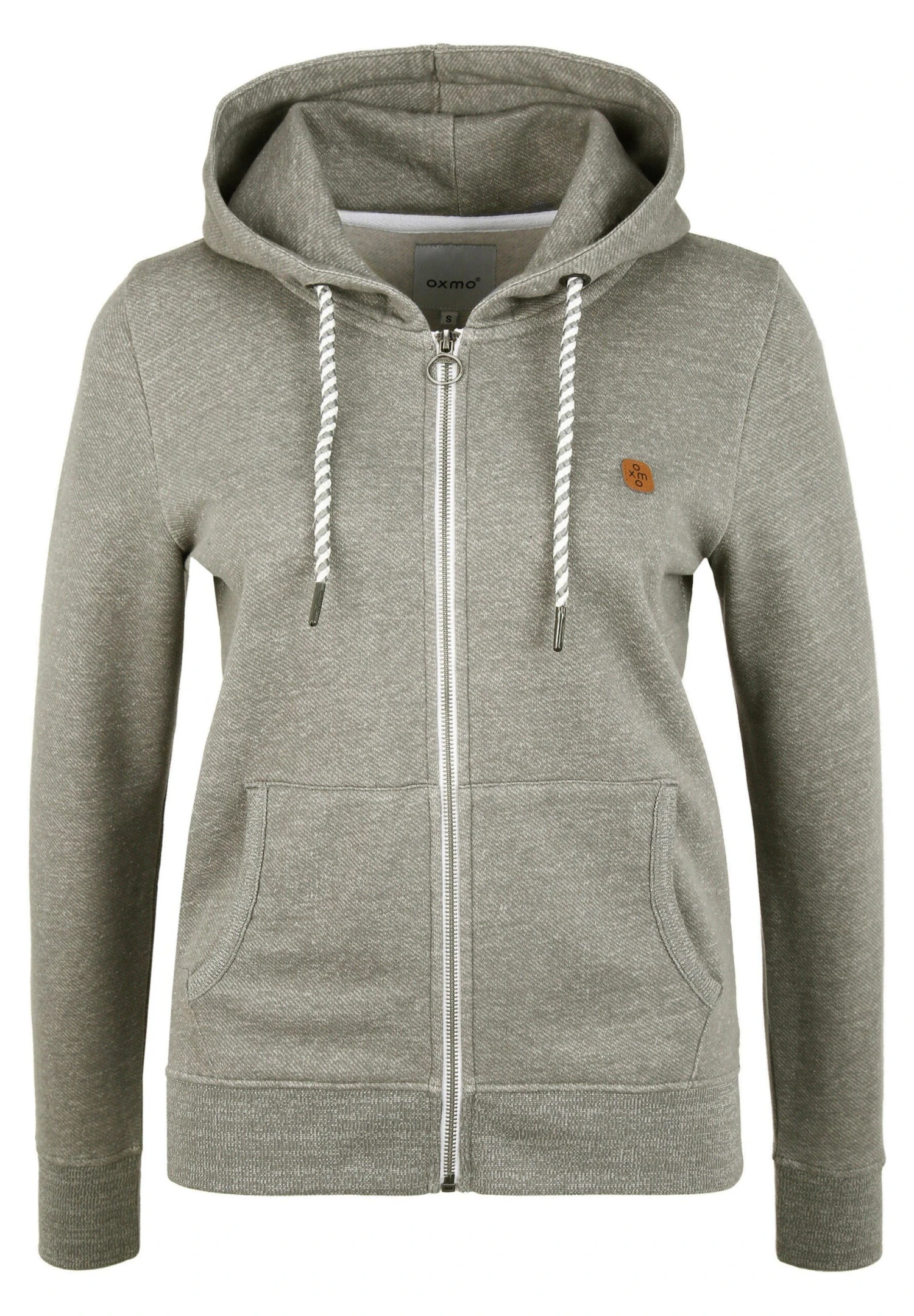 OXMO Celia - Sudadera Con Cremallera - Medium Grey Melange 6 OXMO Celia - Sudadera Con Cremallera - Medium Grey Melange - Imagen 6