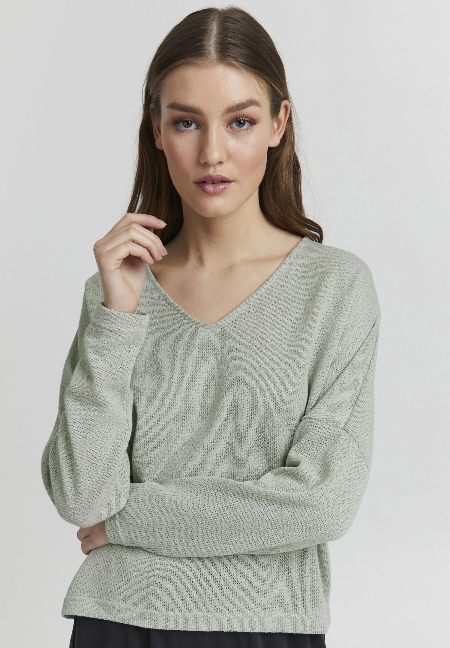 OXMO Katla - Jersey De Punto - Aqua Gray 1 OXMO Katla - Jersey De Punto - Aqua Gray