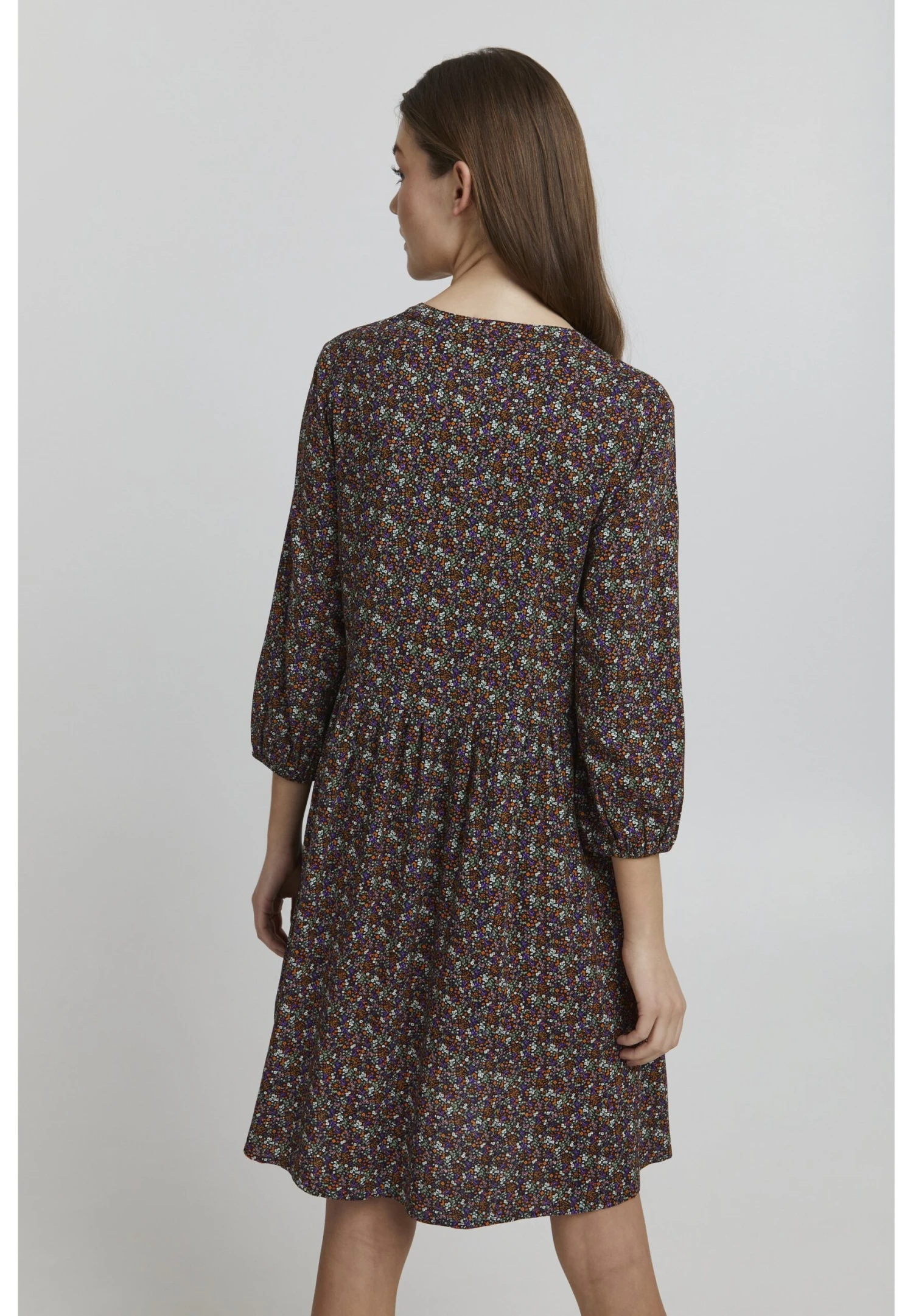 OXMO Vestido Informal - Burnt Orange Mix 3 OXMO Vestido Informal - Burnt Orange Mix - Imagen 3