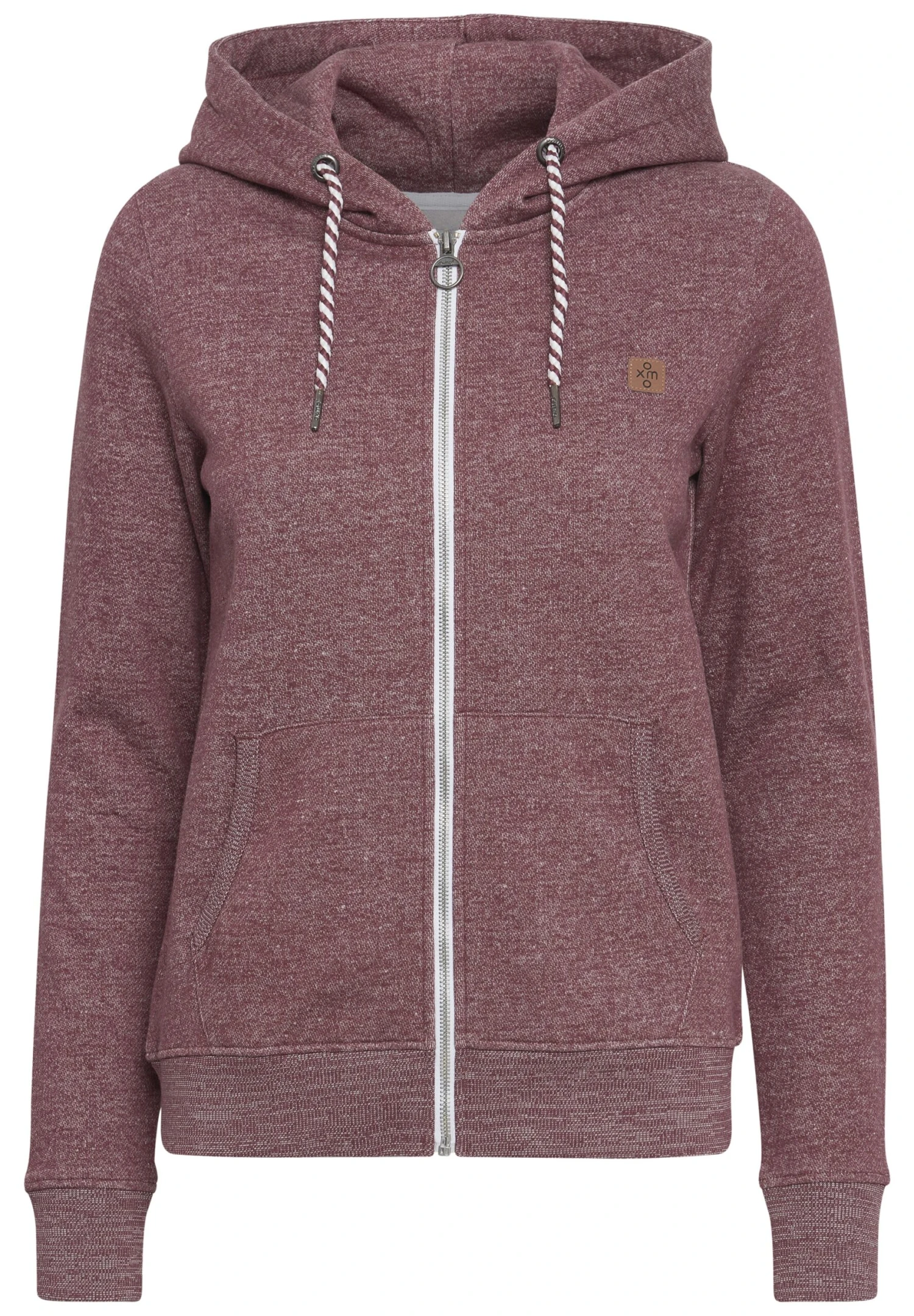 OXMO Celia - Sudadera Con Cremallera - Wine Red Melange 6 OXMO Celia - Sudadera Con Cremallera - Wine Red Melange - Imagen 6