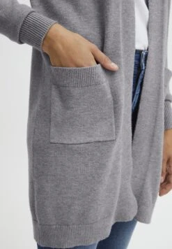 OXMO Oxritiana - Chaqueta De Punto - Mid Grey Melange -OXMO Tienda de ventas 290189687a0a462c9615c8f8cd5f4f7e