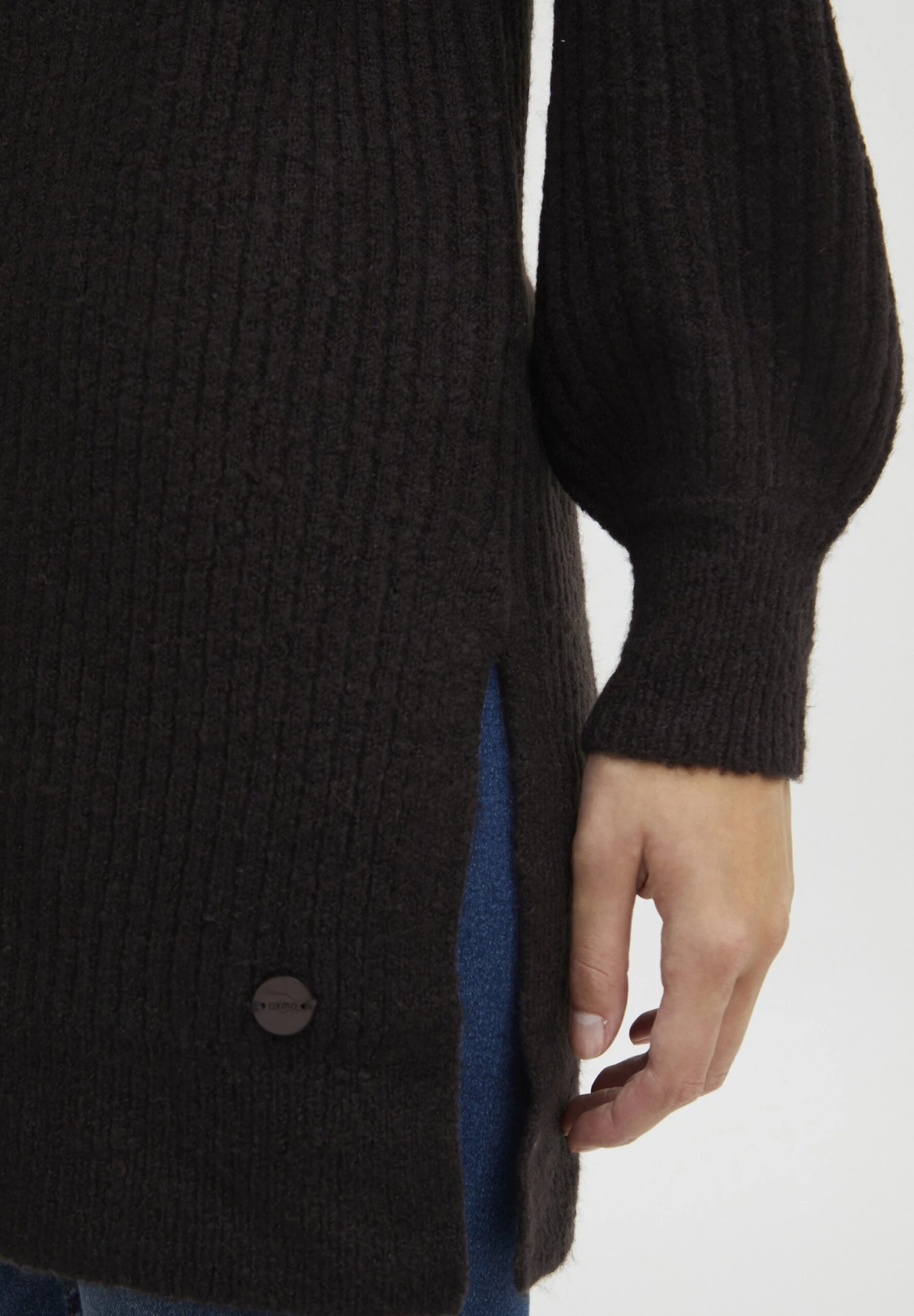 OXMO Oxnorma - Jersey Con Capucha - Black Melange 5 OXMO Oxnorma - Jersey Con Capucha - Black Melange - Imagen 5