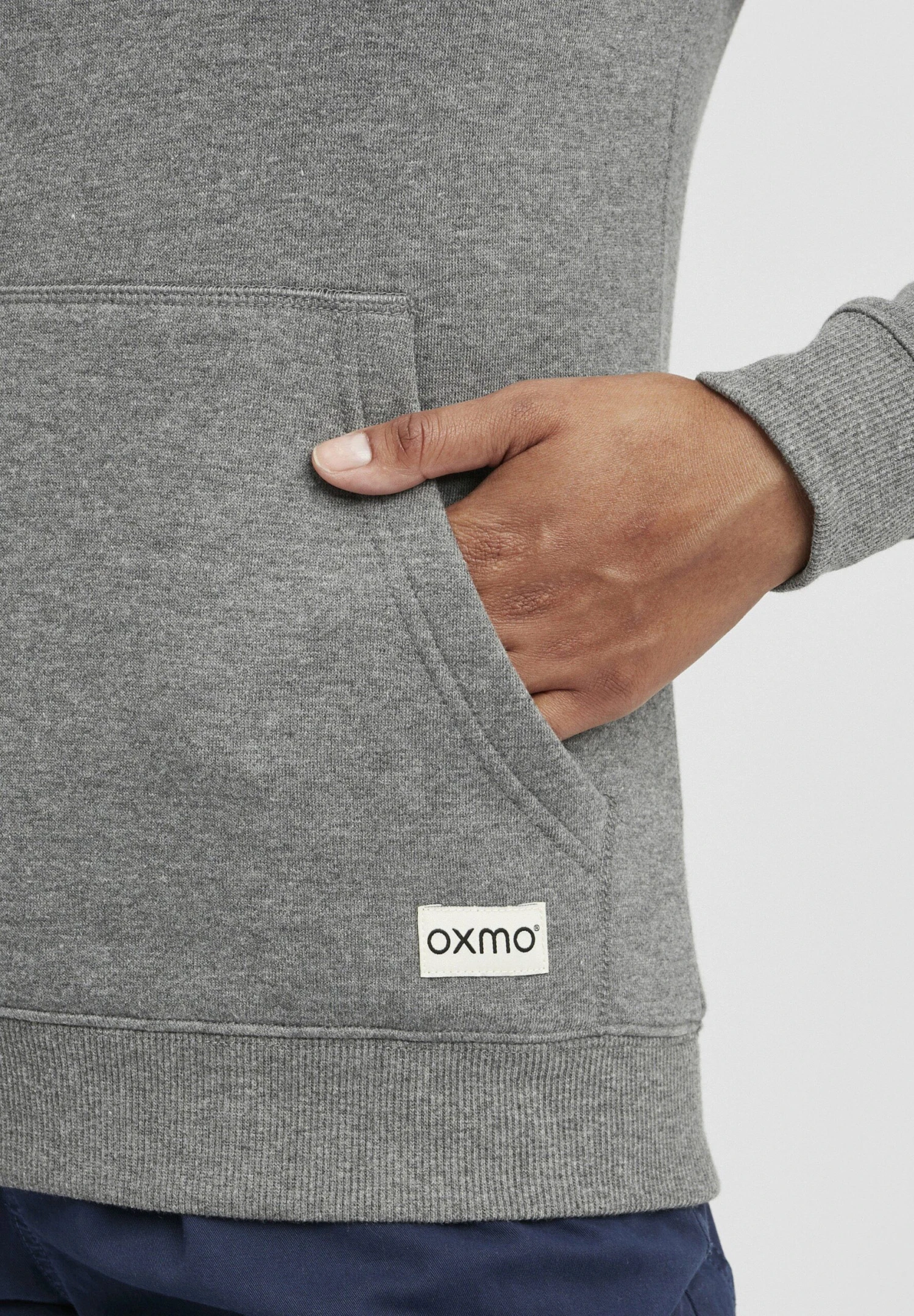 OXMO Oxbinna - Jersey Con Capucha - Grey Melange 5 OXMO Oxbinna - Jersey Con Capucha - Grey Melange - Imagen 5