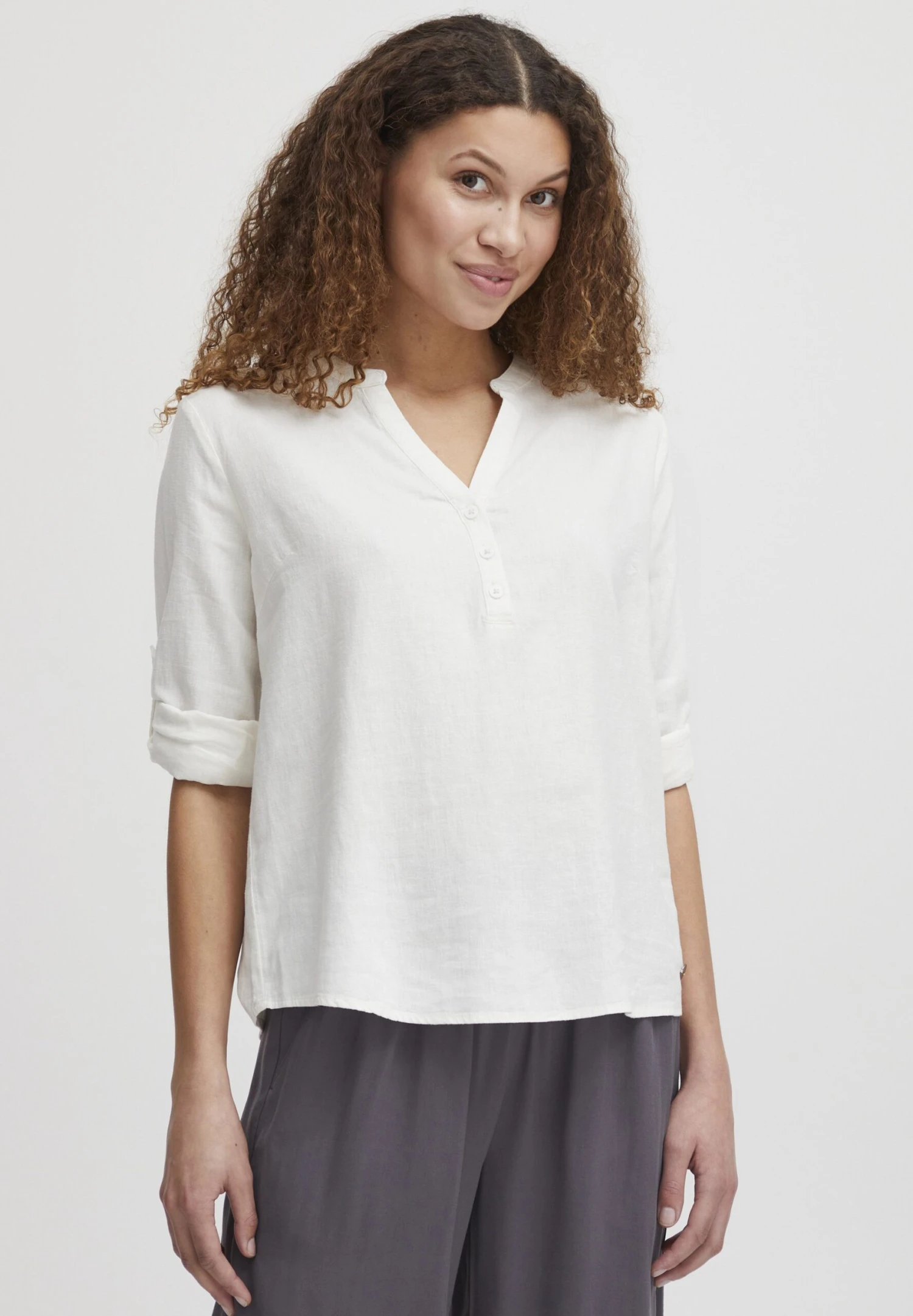 OXMO Oxanja - Blusa - Off White 1 OXMO Oxanja - Blusa - Off White