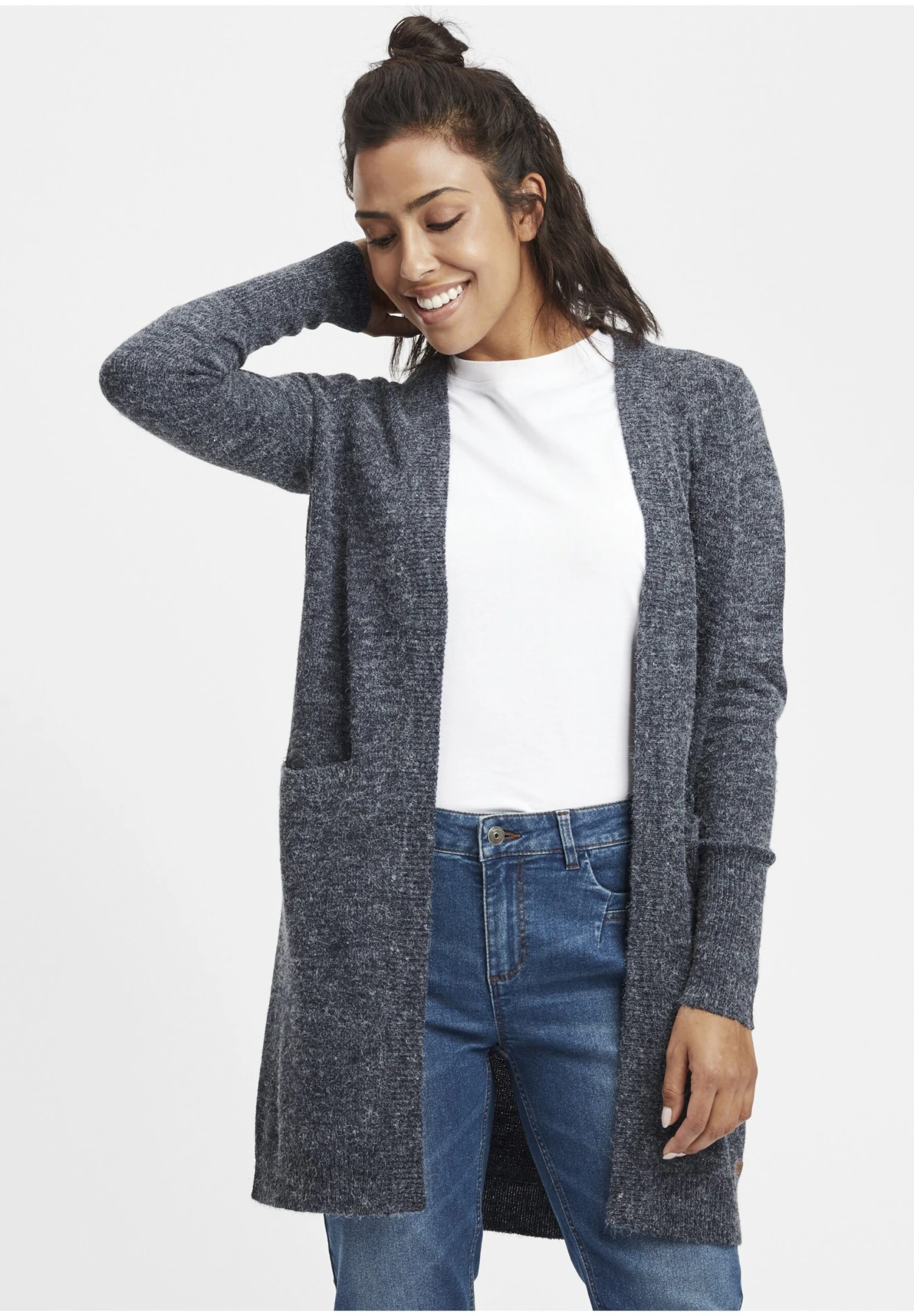 OXMO Oxneli - Chaqueta De Punto - Navy 1 OXMO Oxneli - Chaqueta De Punto - Navy