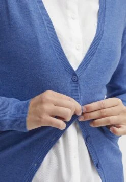 OXMO Oxhelene - Chaqueta De Punto - Strong Blue Melange -OXMO Tienda de ventas 35b9d841fbd64b54af297f2580a9427f