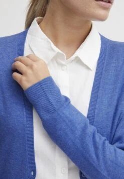 OXMO Oxhelene - Chaqueta De Punto - Strong Blue Melange -OXMO Tienda de ventas 39a6c17b1add4bc299be5642a13a9100