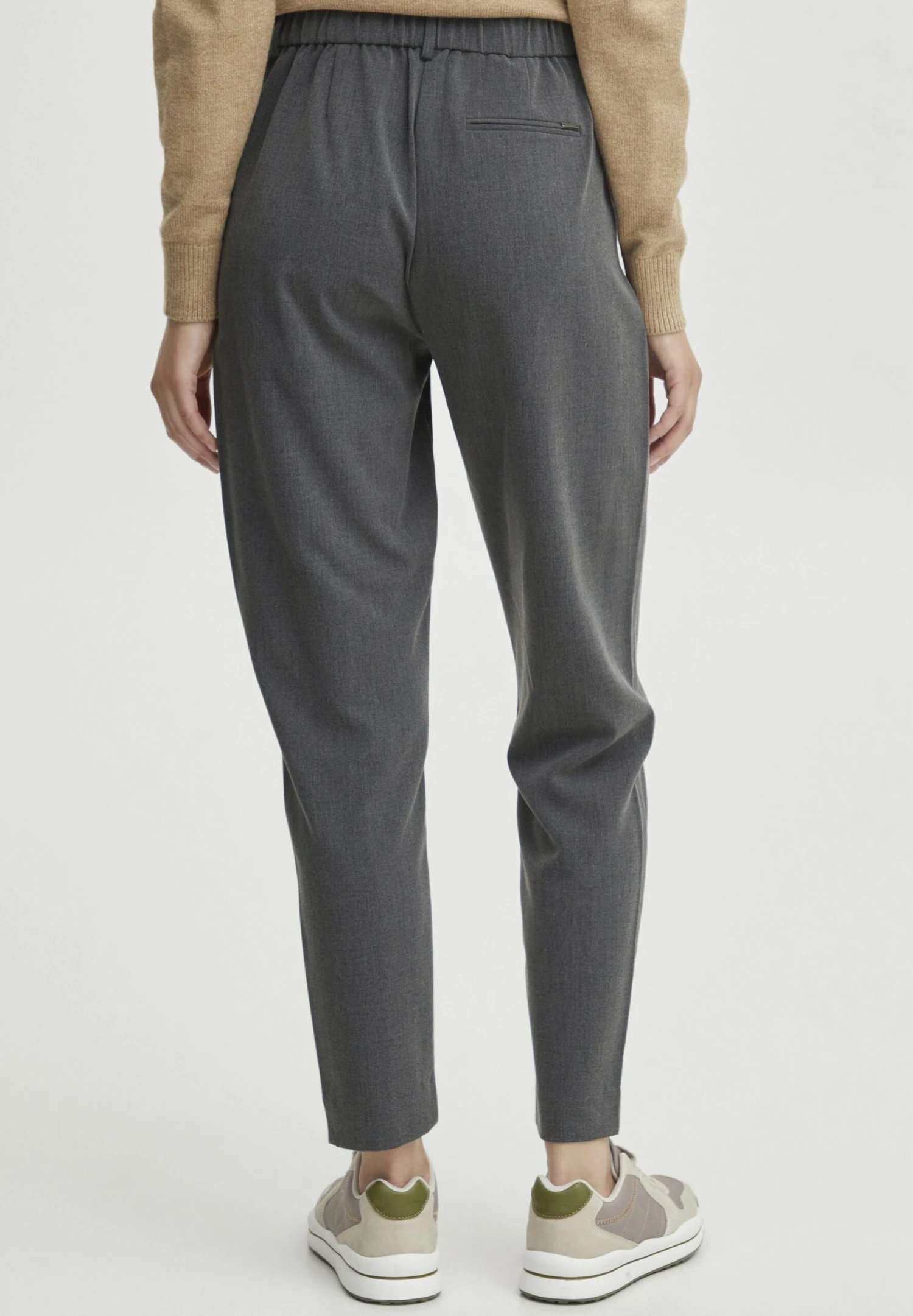 OXMO Oxdovine - Pantalones Chinos - Dark Grey Melange 3 OXMO Oxdovine - Pantalones Chinos - Dark Grey Melange - Imagen 3