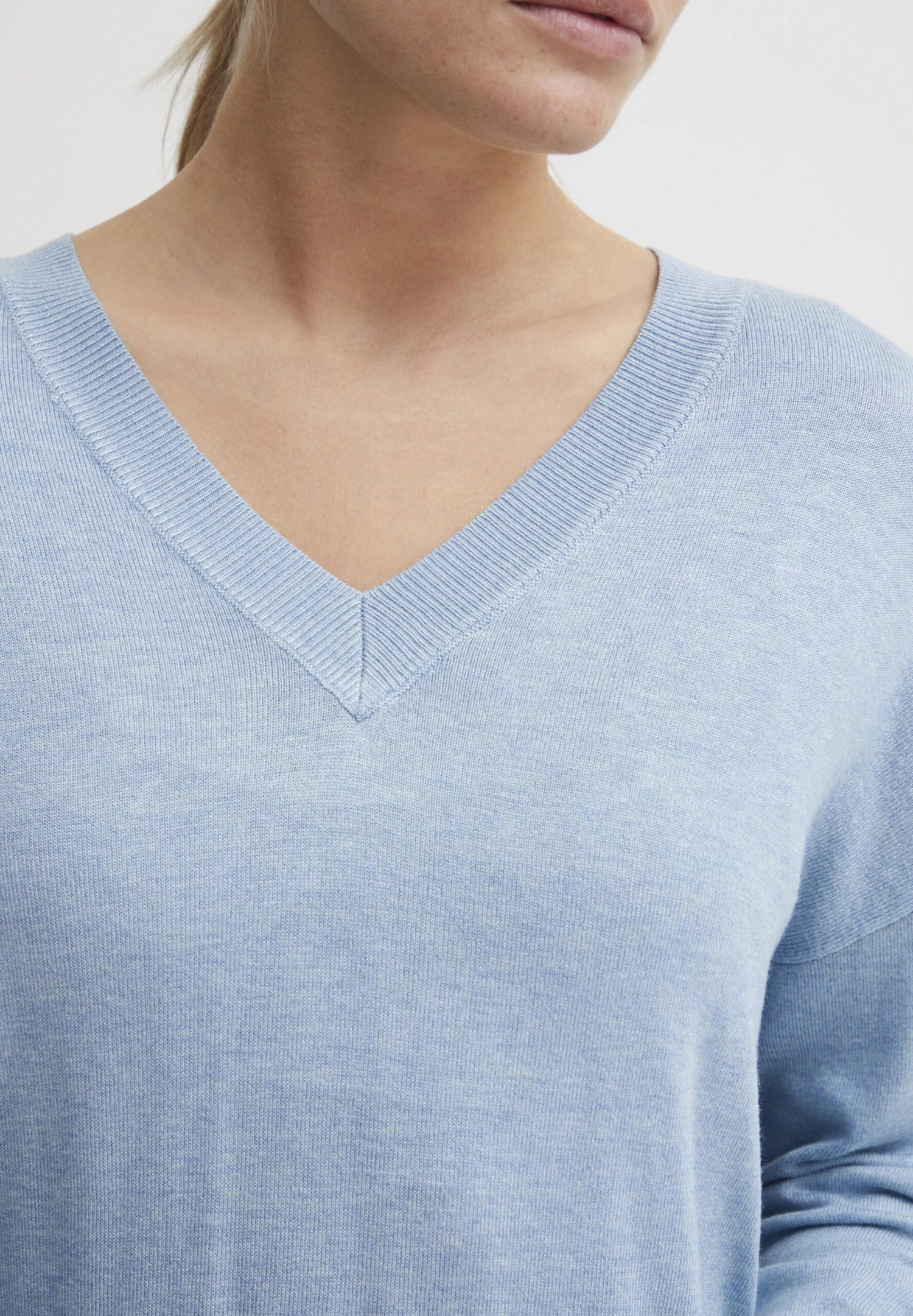 OXMO Oxhelle - Jersey De Punto - Blue Bell Melange 4 OXMO Oxhelle - Jersey De Punto - Blue Bell Melange - Imagen 4