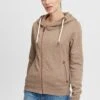 OXMO Oxvicky - Sudadera Con Cremallera - Sand Melan