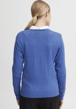 OXMO Oxhelene - Chaqueta De Punto - Strong Blue Melange -OXMO Tienda de ventas 5fcbc592a0c14aa6b2bb93b493621506