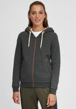 OXMO Oxvicky - Sudadera Con Cremallera - Dar Grey M