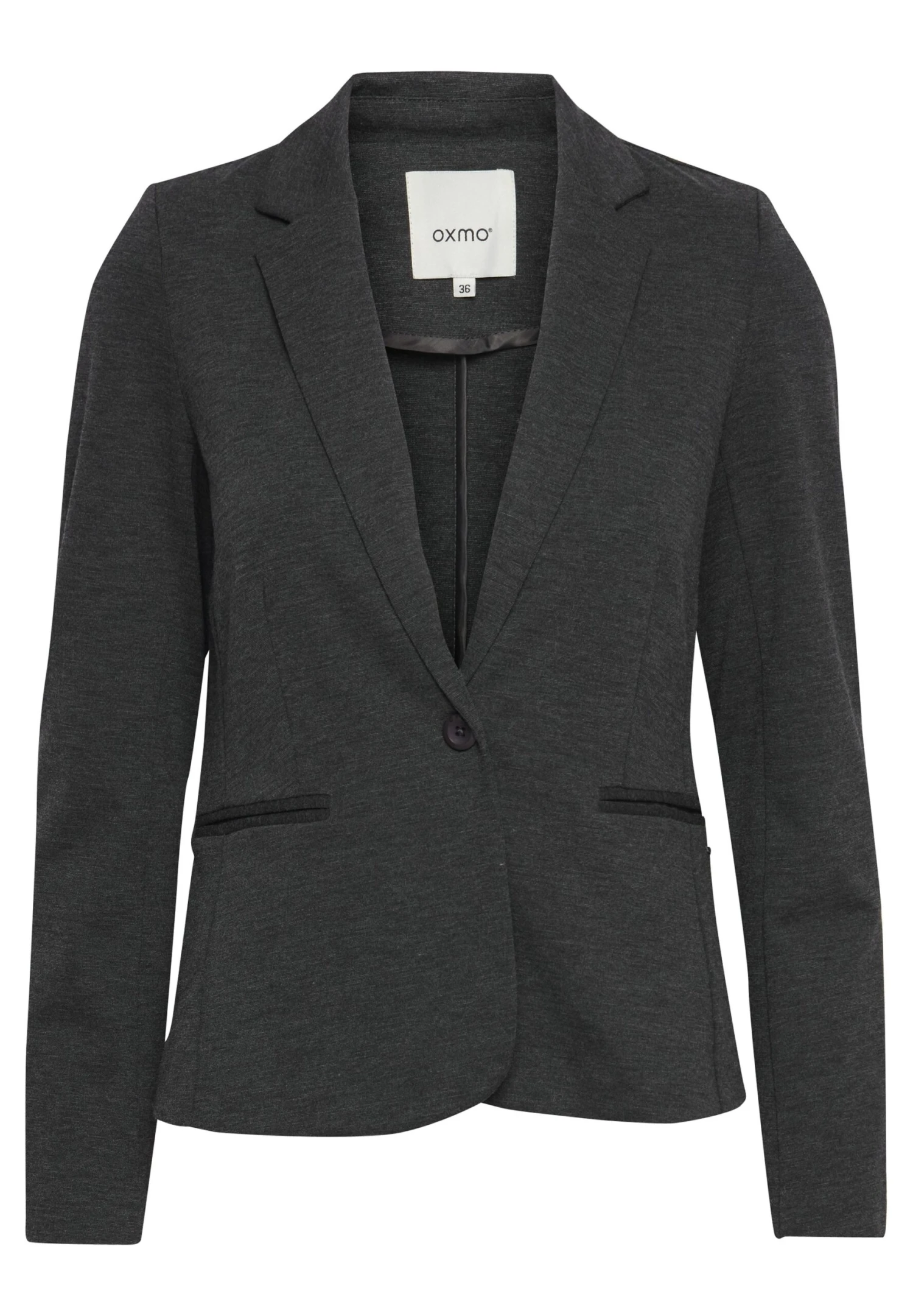 OXMO Aenne - Blazer - Medium Grey Melange 6 OXMO Aenne - Blazer - Medium Grey Melange - Imagen 6
