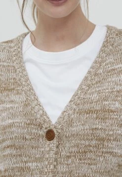 OXMO Oxphilemona - Chaqueta De Punto - Dune -OXMO Tienda de ventas 751caaef54274f148a1ac110c649380e