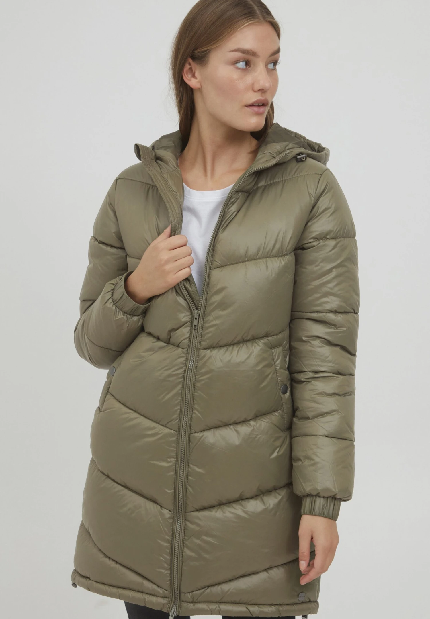 OXMO Tabata - Abrigo De Invierno - Dusty Olive 1 OXMO Tabata - Abrigo De Invierno - Dusty Olive