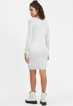 OXMO Oxella - Vestido De Punto - Lig Grey M -OXMO Tienda de ventas 7e48f97ff53b48eea8e9b0d52a3b92d1