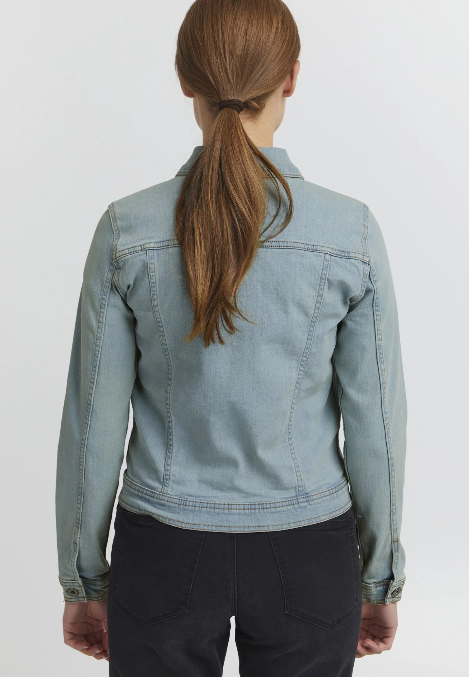 OXMO Oxfria - Chaqueta Vaquera - Light Blue Denim 3 OXMO Oxfria - Chaqueta Vaquera - Light Blue Denim - Imagen 3