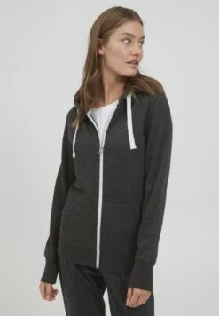 OXMO Oxolinda - Chaqueta De Punto - Dark Grey Melange