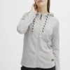 OXMO Oxwanda - Sudadera Con Cremallera - Oyster Grey Melange