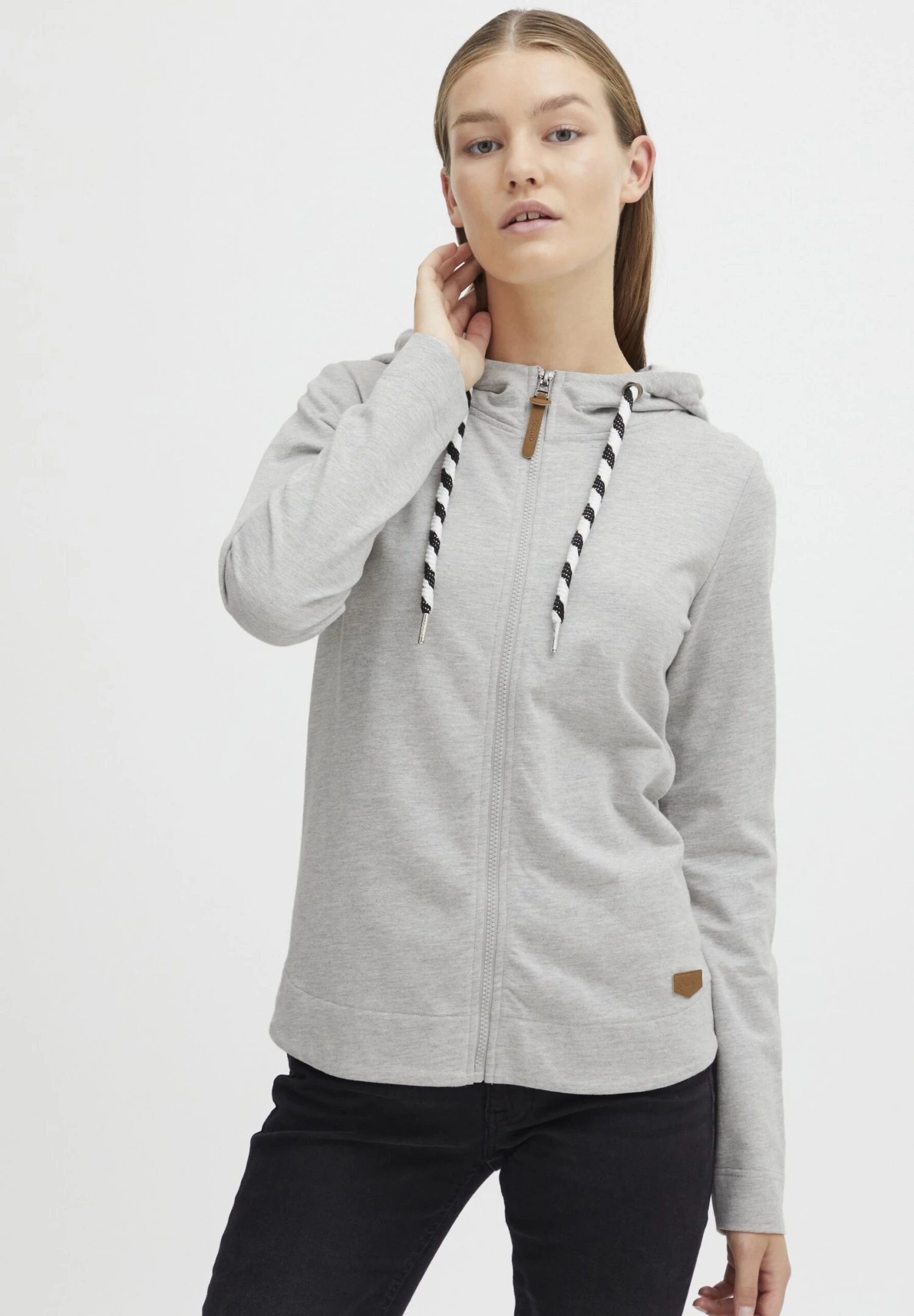 OXMO Oxwanda - Sudadera Con Cremallera - Oyster Grey Melange 1 OXMO Oxwanda - Sudadera Con Cremallera - Oyster Grey Melange
