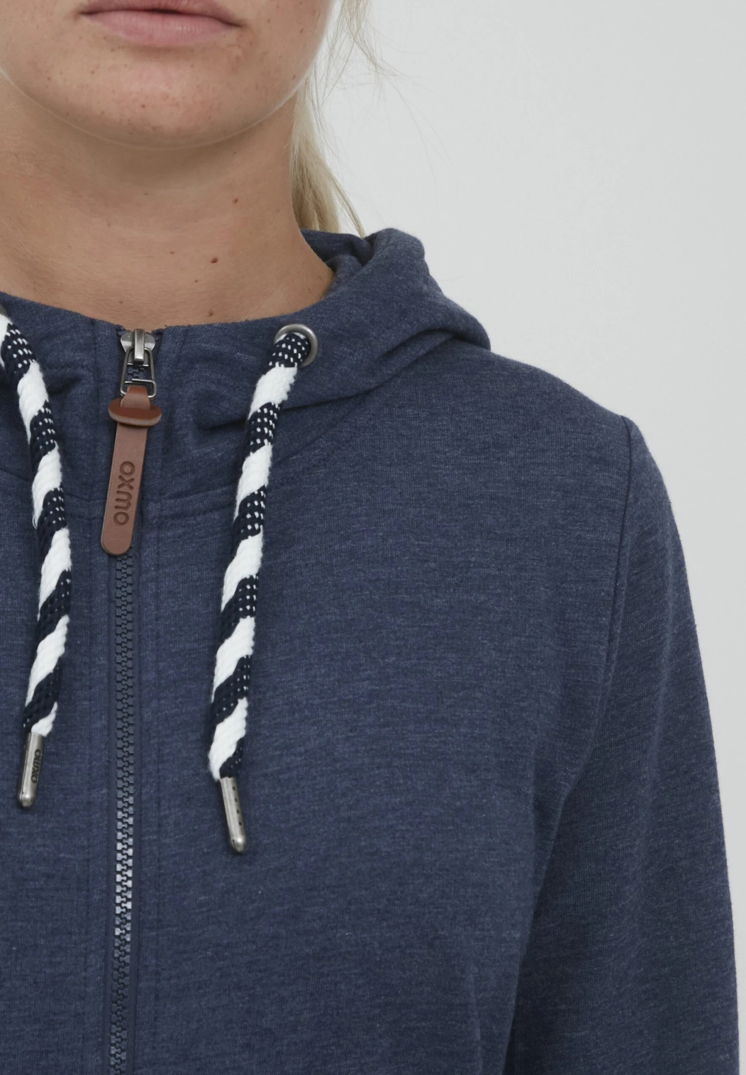 OXMO Oxwanda - Sudadera Con Cremallera - Ins Bl Mel 4 OXMO Oxwanda - Sudadera Con Cremallera - Ins Bl Mel - Imagen 4