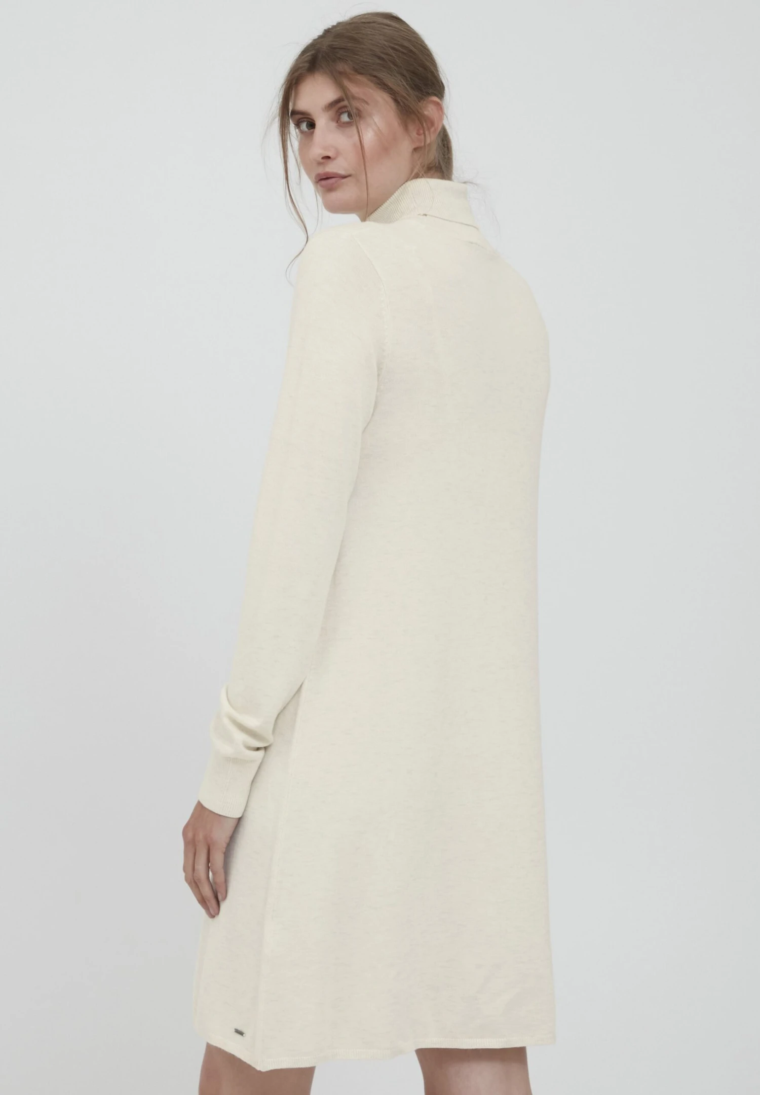 OXMO Winala - Vestido De Punto - Oyster Grey Melange 3 OXMO Winala - Vestido De Punto - Oyster Grey Melange - Imagen 3