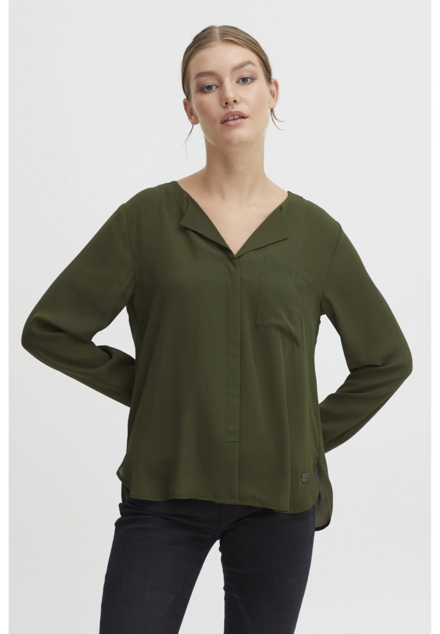 OXMO Oxhally - Blusa - Rifle Green 1 OXMO Oxhally - Blusa - Rifle Green