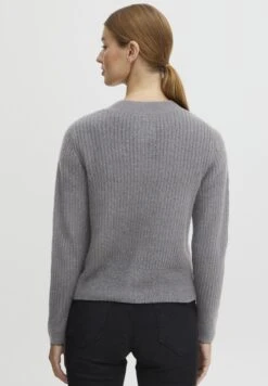 OXMO Oxnorene - Chaqueta De Punto - Mid Grey Melange -OXMO Tienda de ventas a6e2969365e24d319557fbb074c27c82