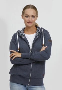 OXMO Oxulla - Sudadera Con Cremallera - Total Eclipse Melange