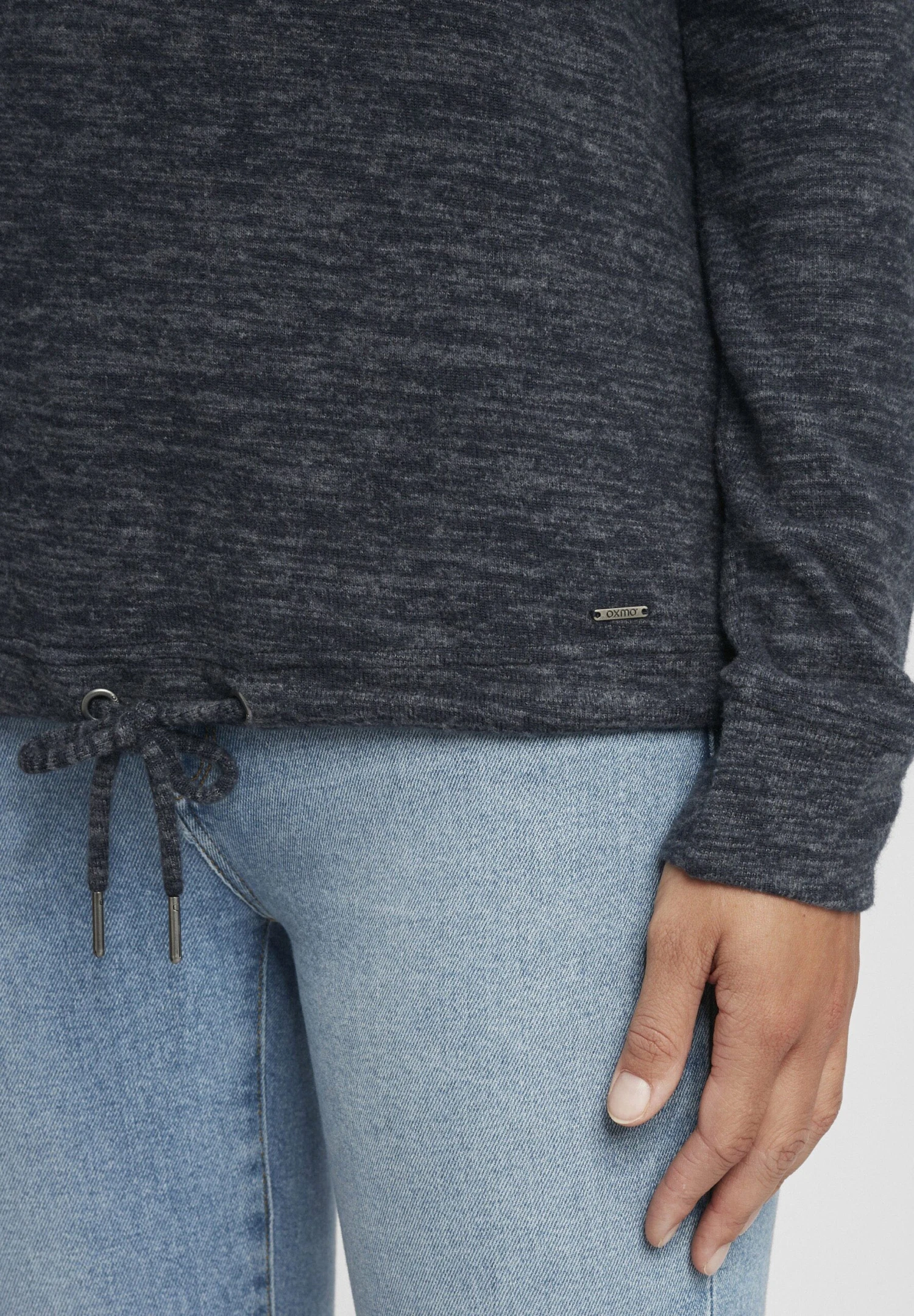 OXMO Oxbelma - Jersey Con Capucha - Insignia Blue Melange 5 OXMO Oxbelma - Jersey Con Capucha - Insignia Blue Melange - Imagen 5