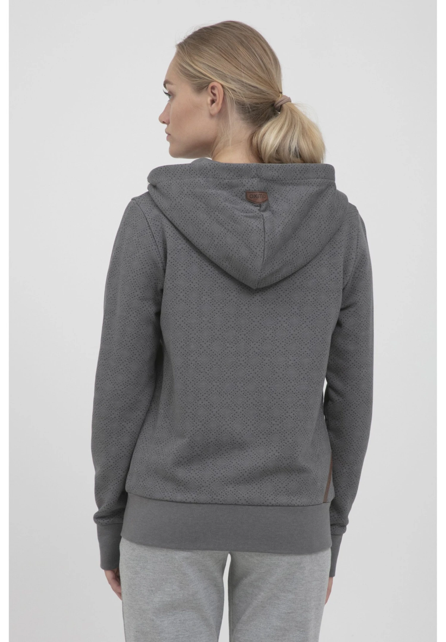 OXMO Vendela - Sudadera Con Cremallera - Grey 3 OXMO Vendela - Sudadera Con Cremallera - Grey - Imagen 3