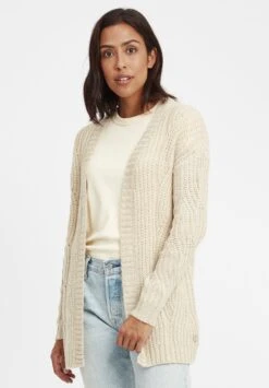 OXMO Oxclea - Chaqueta De Punto - Oyster Grey Melange