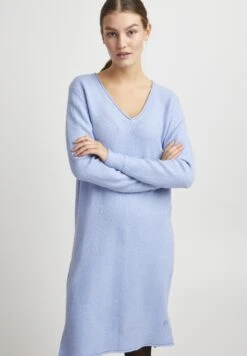 OXMO Oxida - Vestido De Punto - Brunnera Blue Melange