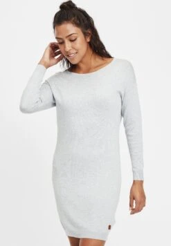 OXMO Oxella - Vestido De Punto - Lig Grey M