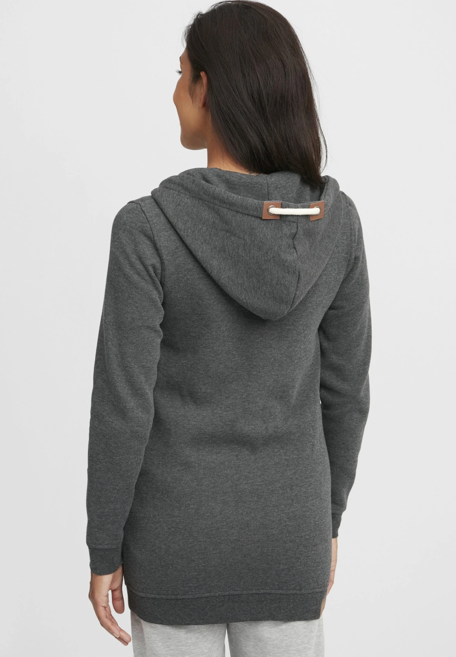 OXMO Oxvicky - Sudadera Con Cremallera - Dar Grey M 3 OXMO Oxvicky - Sudadera Con Cremallera - Dar Grey M - Imagen 3