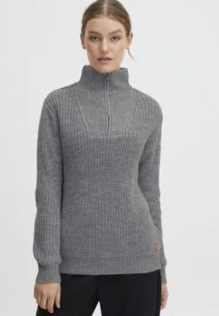 OXMO Oxnancy - Jersey De Punto - Medium Grey Melange