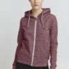 OXMO Celia - Sudadera Con Cremallera - Wine Red Melange